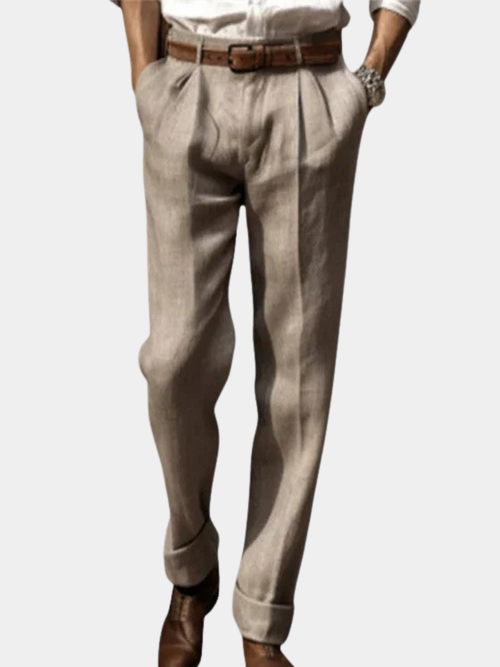 Helvano | Klassische Leinenhose für Herren