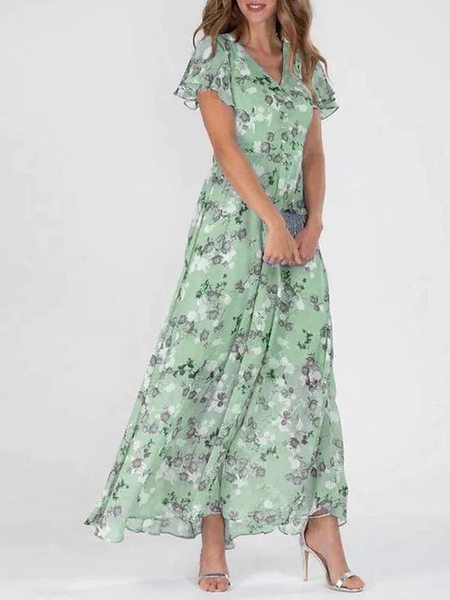 Helvano | Geblümtes Maxikleid für Damen