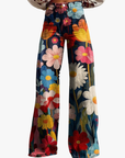 Helvano | Florale Marlenehose für Damen