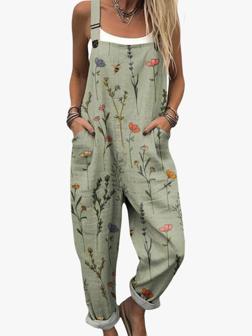 Helvano | Blumen-Latzhose für Damen