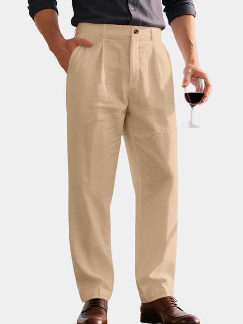 Helvano | Leinenhose mit weitem Bein für Herren