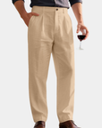 Helvano | Leinenhose mit weitem Bein für Herren