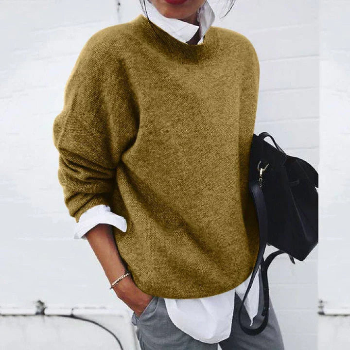 Helvano | Weicher Damen-Pullover mit Rundhalsausschnitt