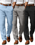 Helvano | Leinenhose für Herren mit Gürtelschlaufen