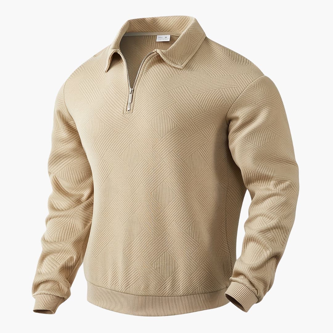 Helvano | Herren Strickpullover mit geometrischem Muster