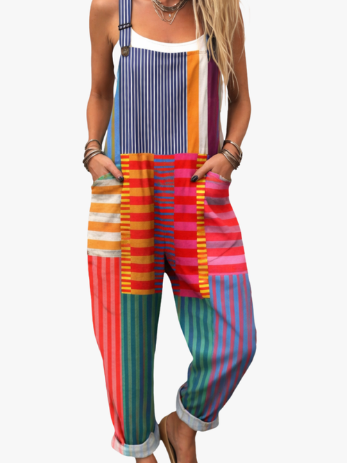 Helvano | Gestreifter Jumpsuit für Damen