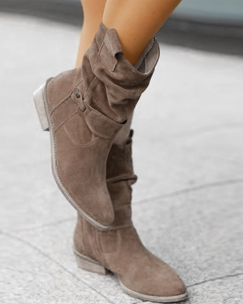 Helvano | Stiefeletten mit niedrigem Absatz und Reissverschluss