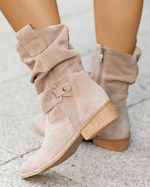 Helvano | Stiefeletten mit niedrigem Absatz und Reissverschluss