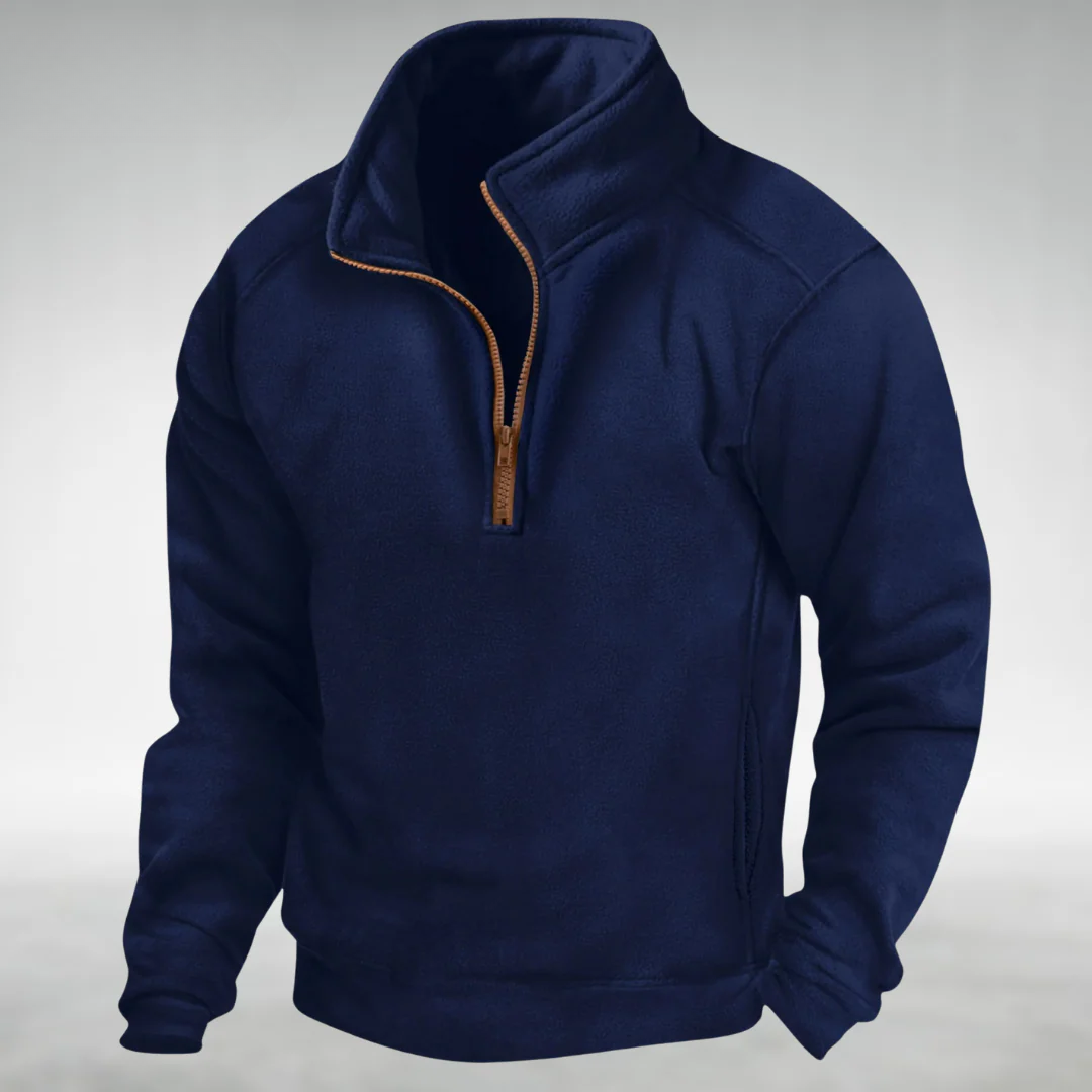 Helvano | Leichter Herren-Pullover mit Half-Zip