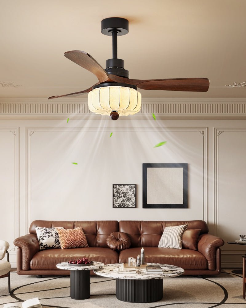 Helvano | Deckenventilator mit Licht und Fernbedienung