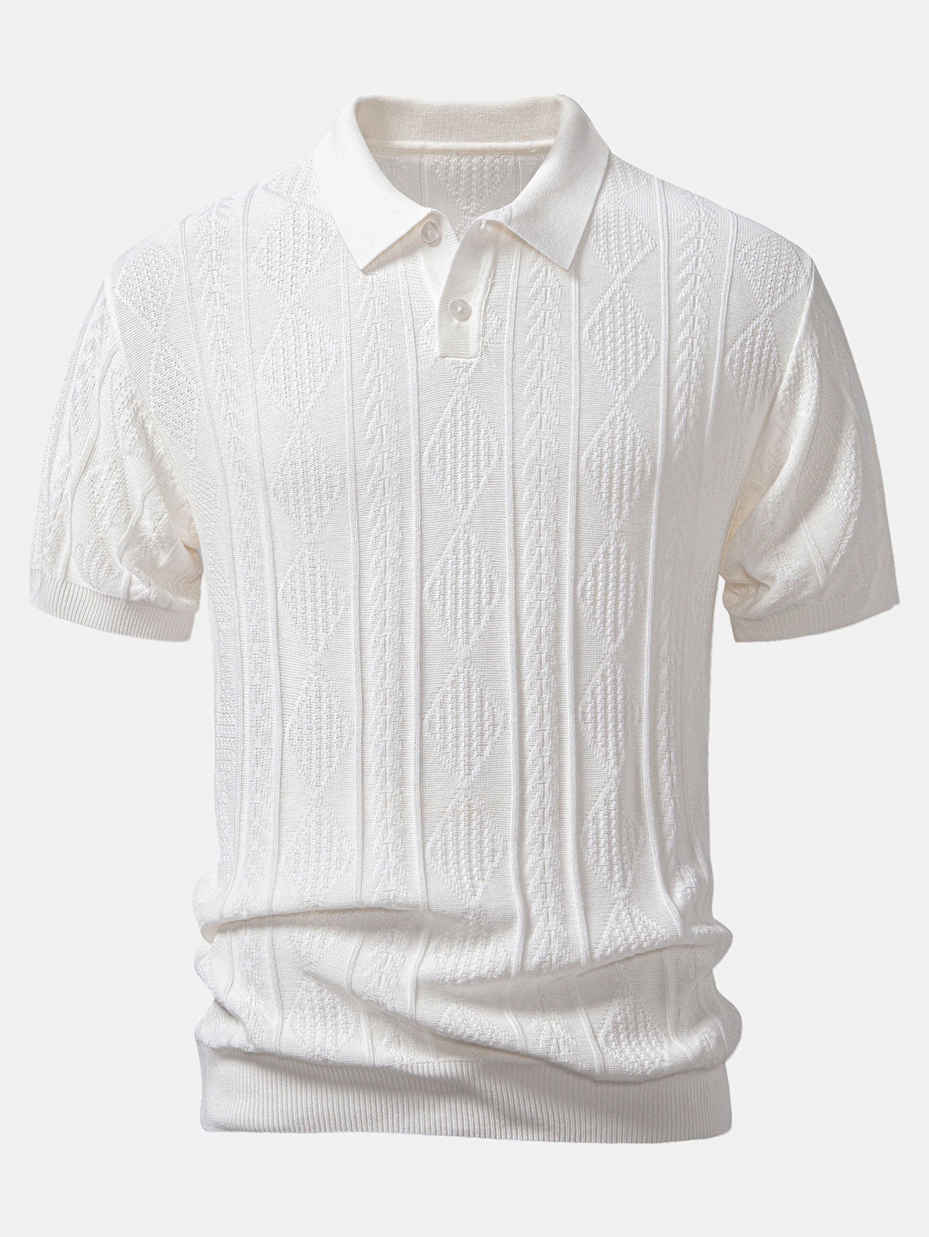 Helvano | Herren-Set Jacquard-Poloshirt &amp; Slim-Fit-Hose