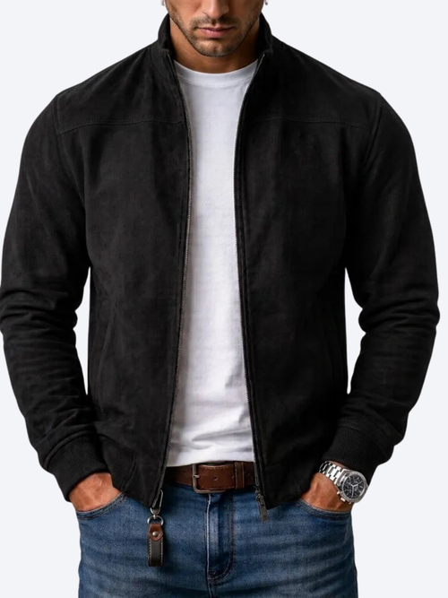 Helvano | Herren Bomberjacke aus Wildleder