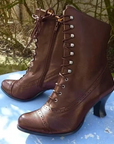 Helvano | Damen Lederstiefel mit Schnürung