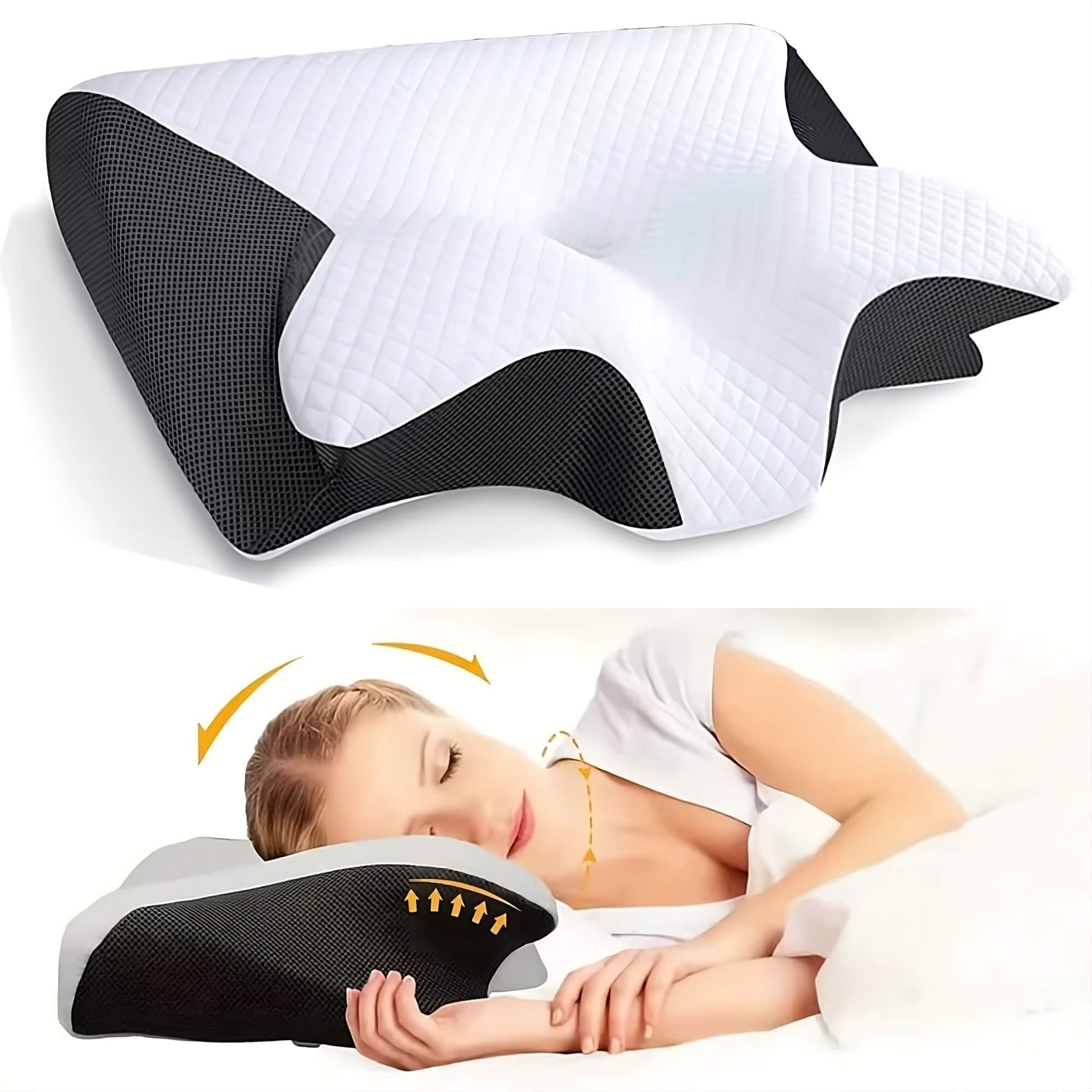 Helvano | Ergonomisches Kopfkissen mit Nackenstütze