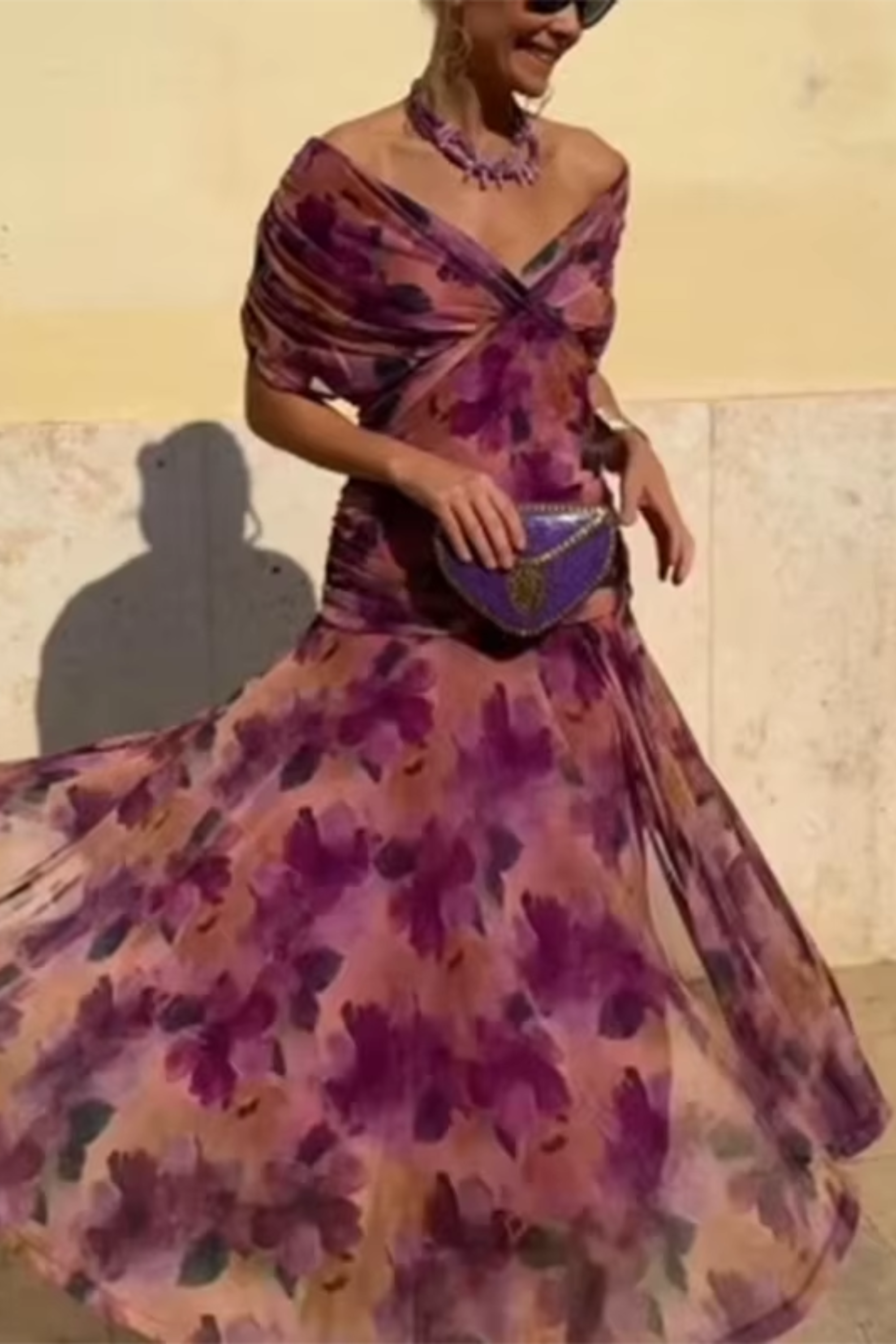 Helvano | Fliessendes Maxikleid für Damen