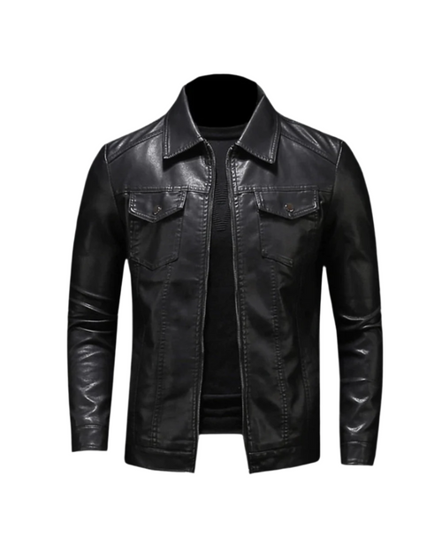 Helvano | Lederjacke für Herren in Schwarz