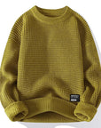 Helvano | Herren-Strickpullover mit Waffelstruktur