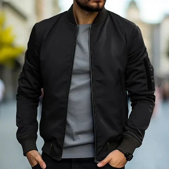 Helvano | Strukturierte Zip-Jacke für Herren