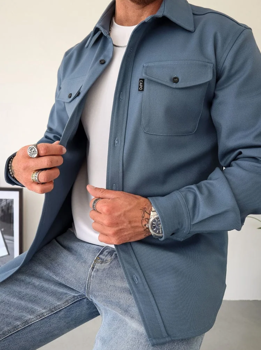 Helvano | Hemdjacke für Herren