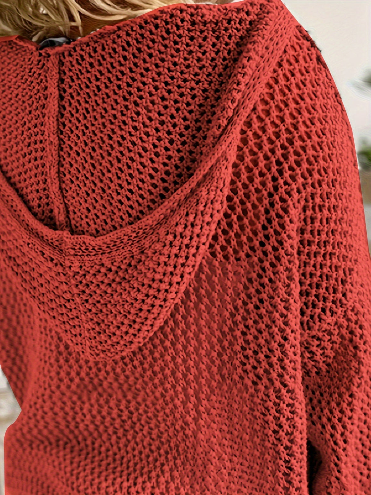 Helvano | Lockerer Strickpullover mit Kapuze