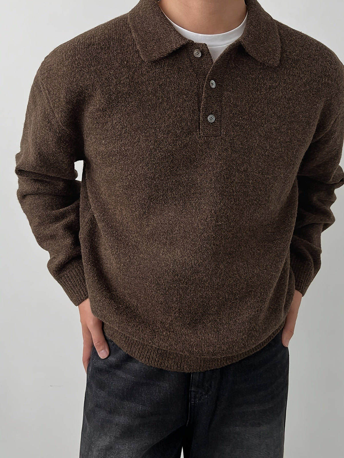 Helvano | Strickpullover mit Polokragen für Herren