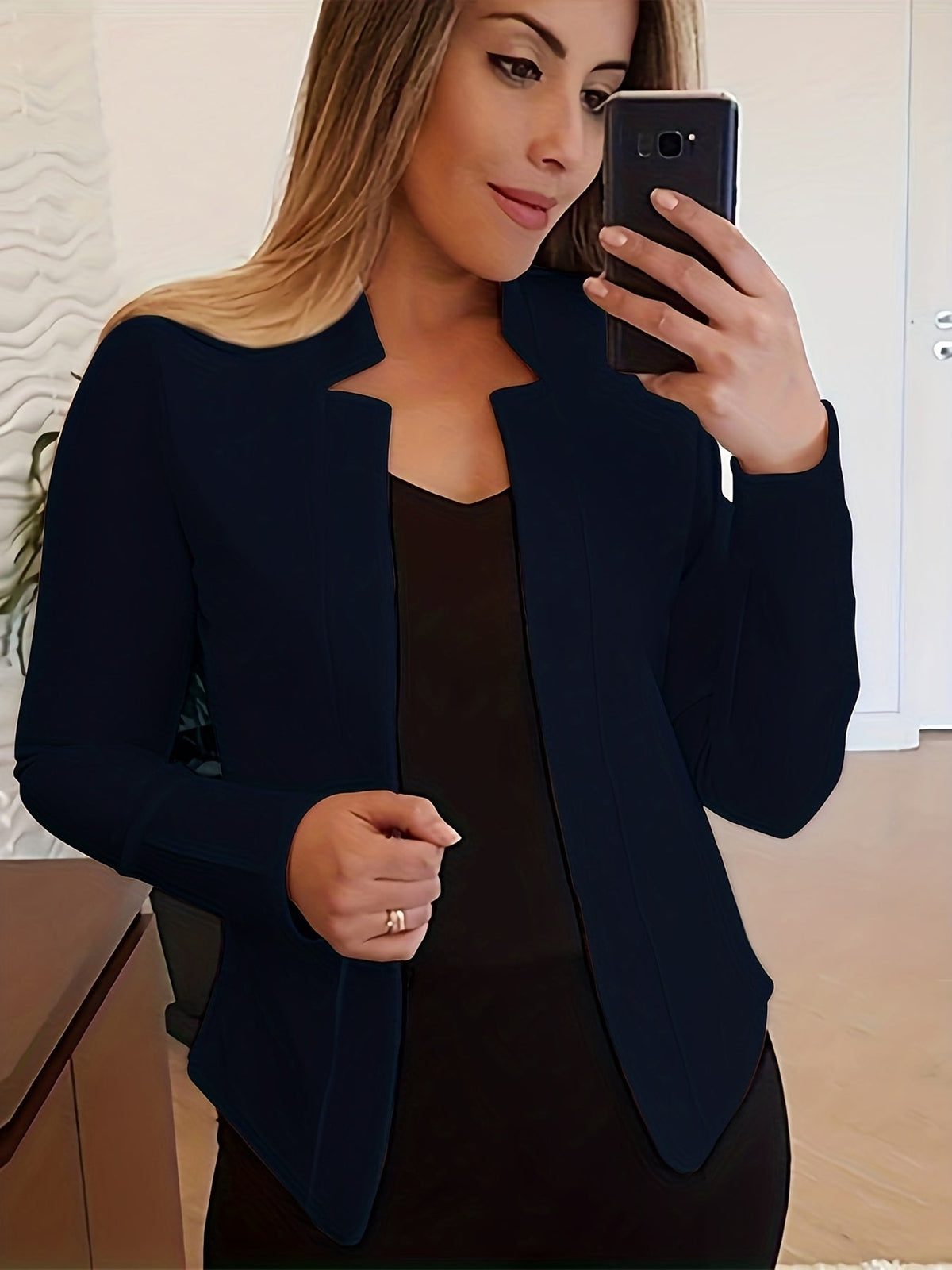 Helvano | Taillierter Damen-Blazer ohne Verschluss