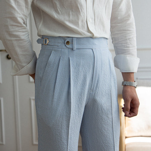 Helvano | Sommerhose mit Bundfalten für Herren