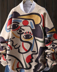 Helvano | Damen Strickpullover mit abstraktem Muster