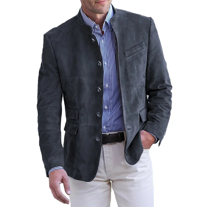 Helvano | Klassische Herrenjacke mit Knopfverschluss