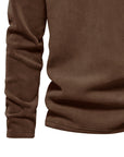 Helvano | Herren Strickpullover mit Stehkragen und Half-Zip