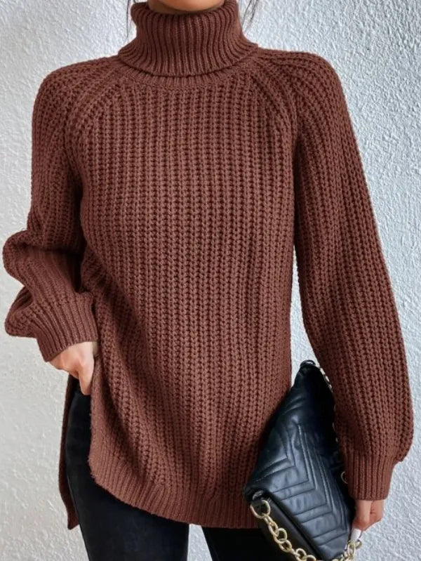 Helvano | Rollkragenpullover mit Raglanärmeln für Damen
