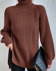 Helvano | Rollkragenpullover mit Raglanärmeln für Damen