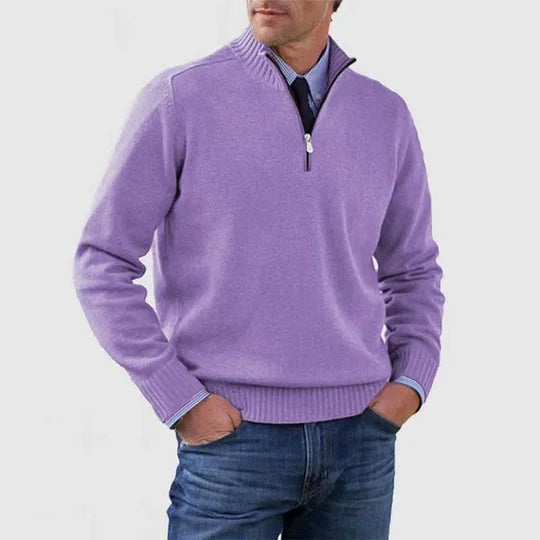 Helvano | Herren Troyer-Pullover mit Halbreissverschluss