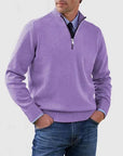Helvano | Herren Troyer-Pullover mit Halbreissverschluss