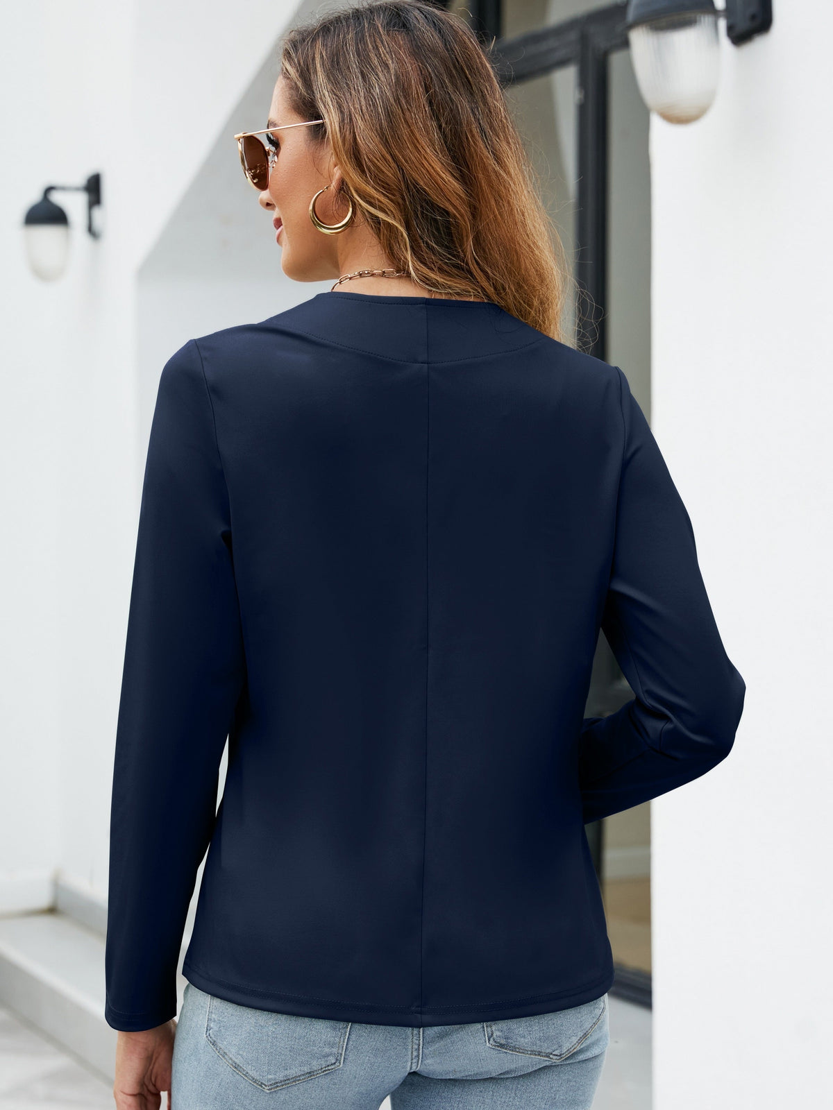 Helvano | Offene taillierte Strickjacke für Damen