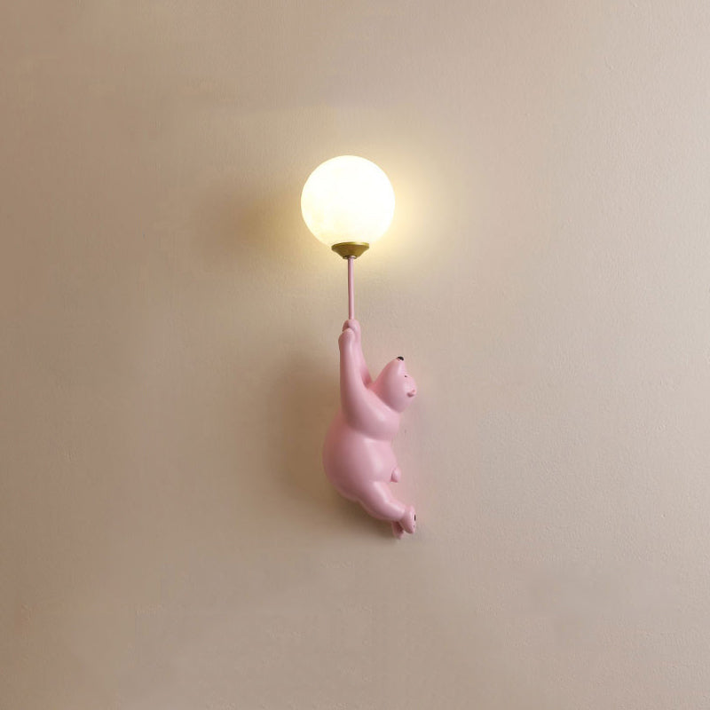 Helvano | Bären-Wandlampe mit Ballon fürs Kinderzimmer