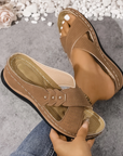 Helvano | Damen-Sandalen mit Keilabsatz