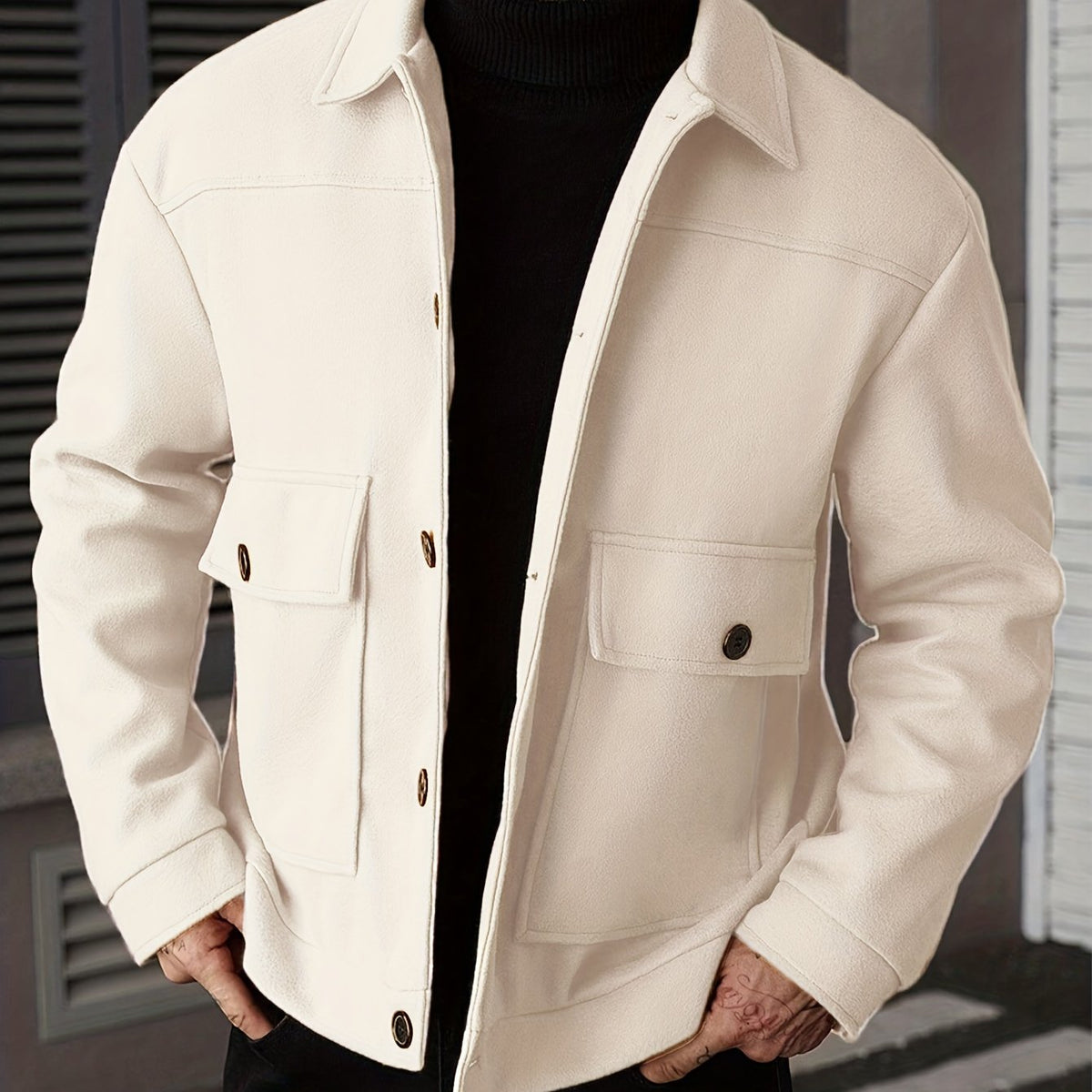 Helvano | Strukturierte Utility-Jacke für Herren