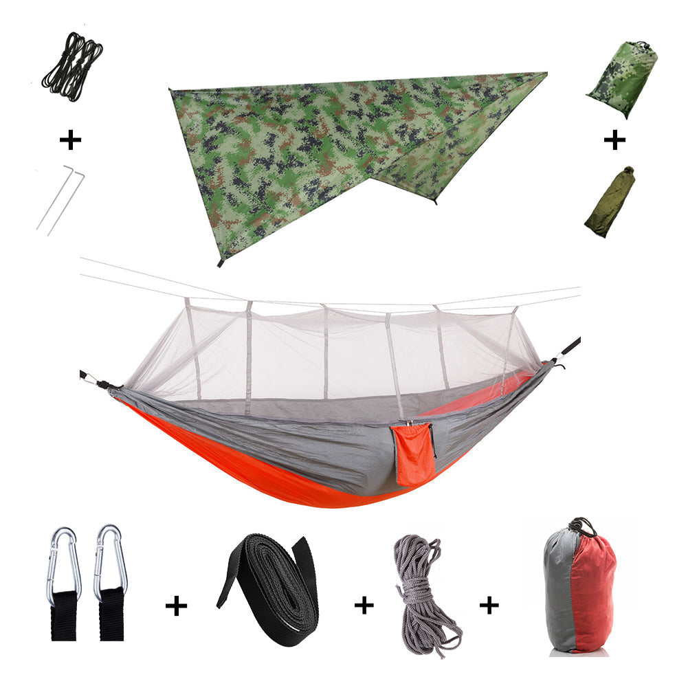 Helvano | Camping-Hängematte für 2 Personen mit Moskitonetz