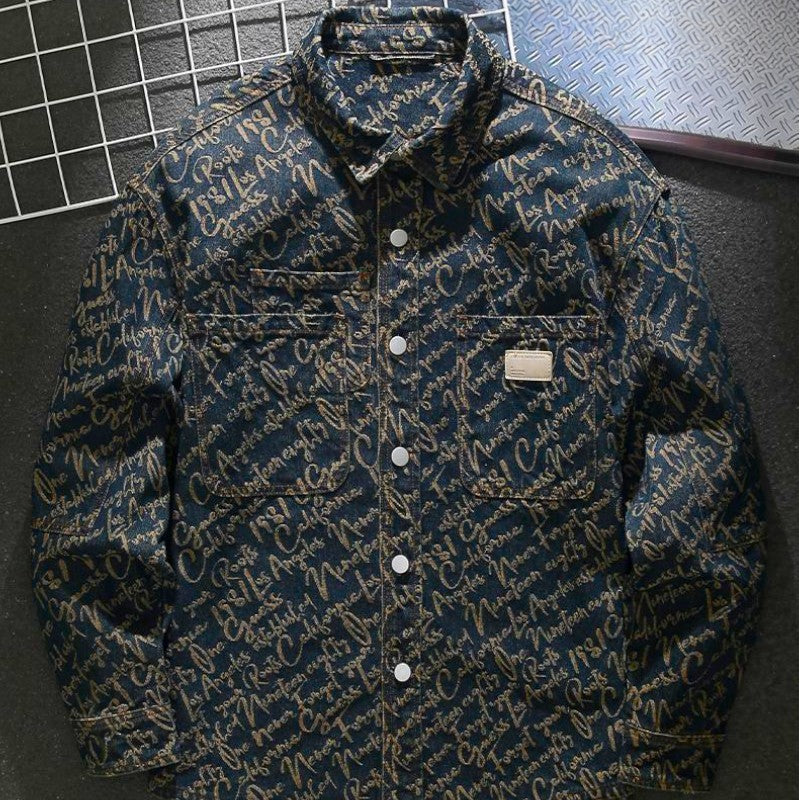 Helvano | Bestickte Jeansjacke für Herren