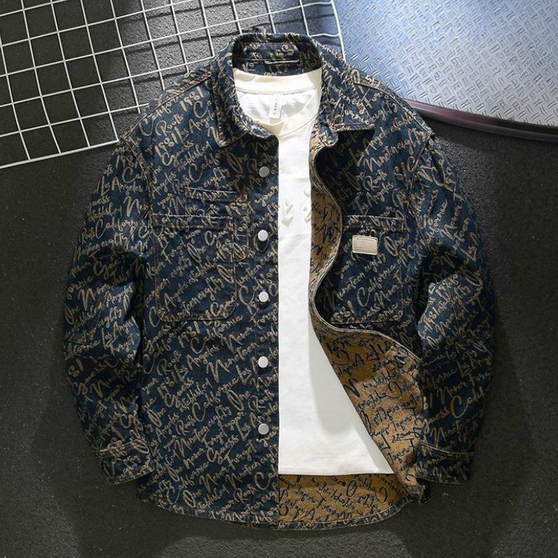 Helvano | Bestickte Jeansjacke für Herren
