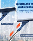 Helvano | 2-in-1 Fensterwischer mit Teleskopstiel