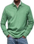 Helvano | Langarm-Poloshirt für Herren