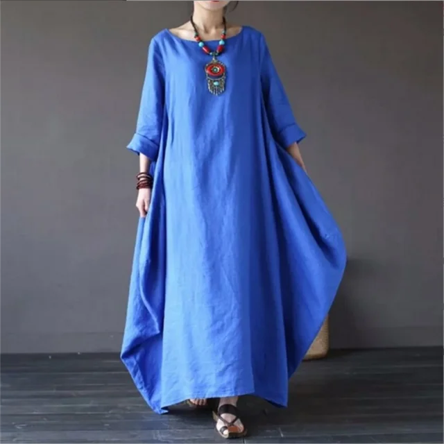 Helvano | Kariertes Baumwollkleid für Damen