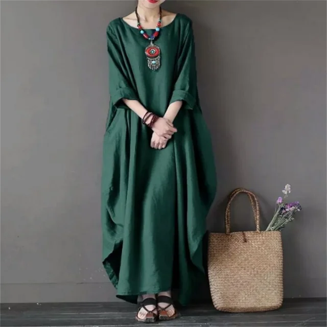 Helvano | Kariertes Baumwollkleid für Damen