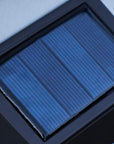 Helvano | Solar-Wandleuchte mit Glasschirm in Schwarz