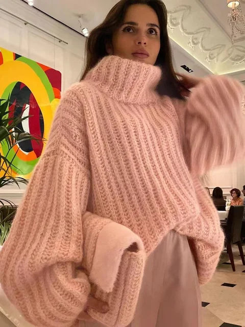 Helvano | Damen Rollkragenpullover aus Strick