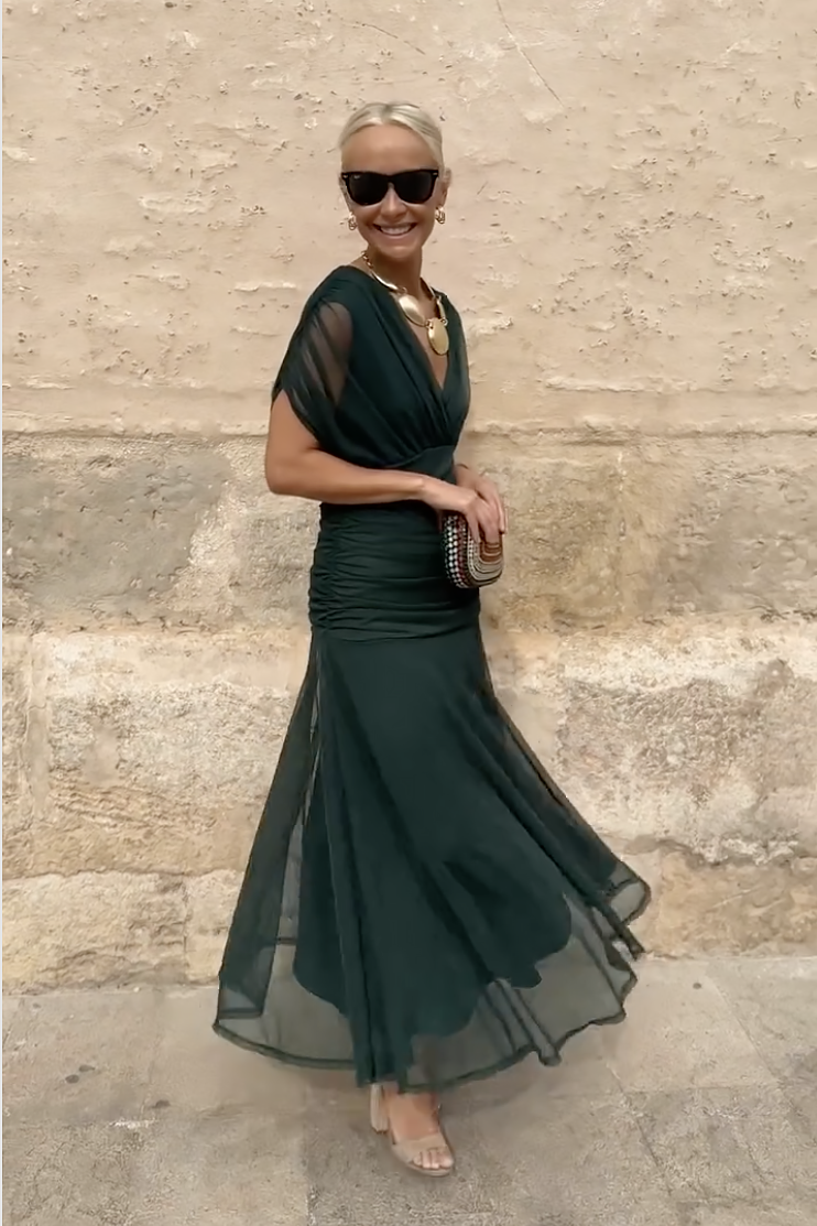 Helvano | Fliessendes Maxikleid für Damen