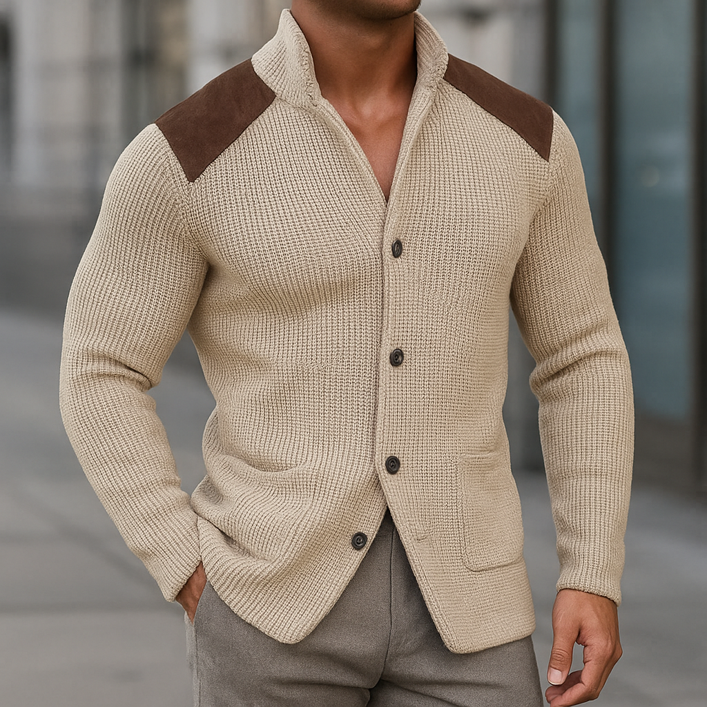 Helvano | Herren Strickblazer mit Struktur