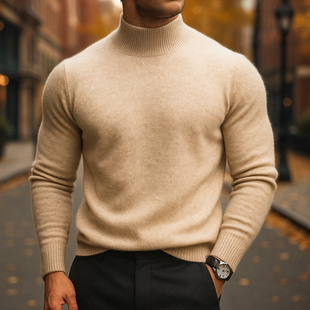 Helvano | Herren-Pullover mit Kragen aus Wollmischung